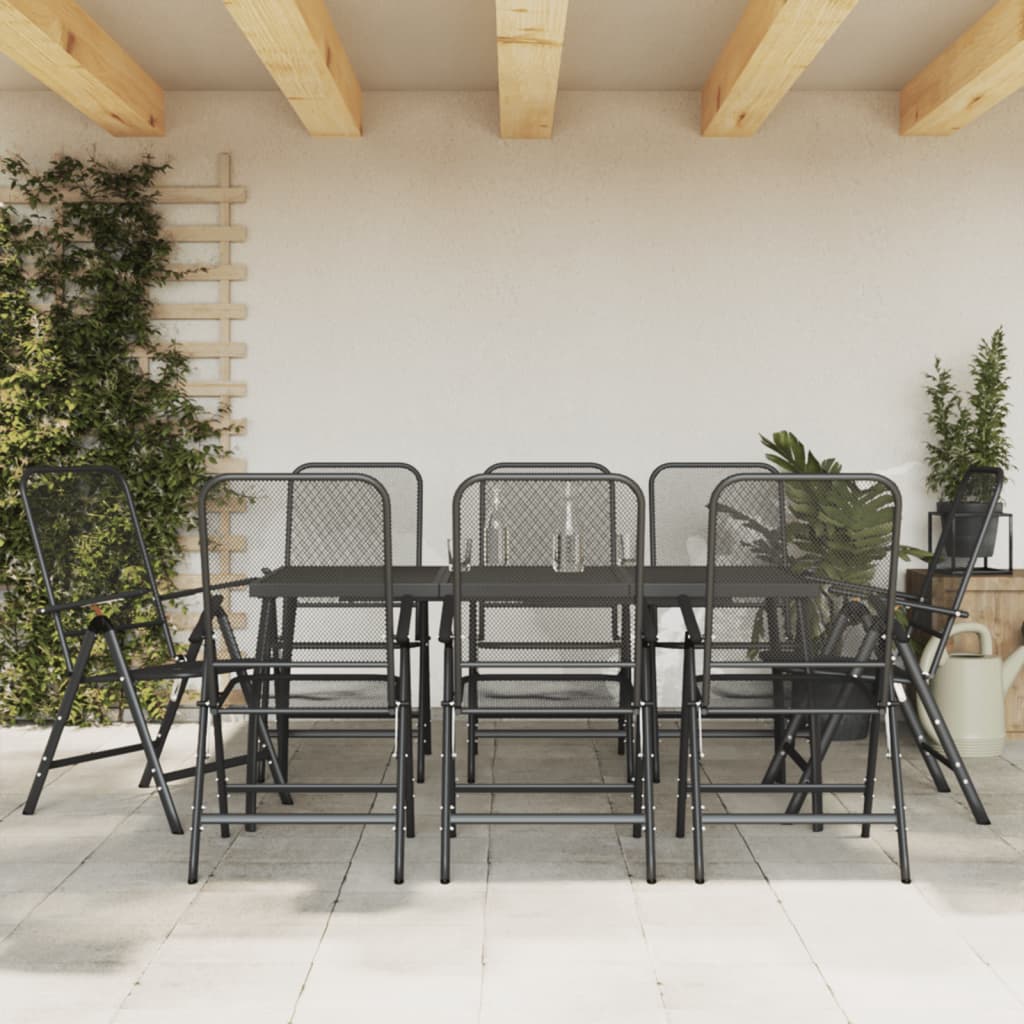 Garden Dining Set | Anthracite | Expanded Metal Mesh with E-coating