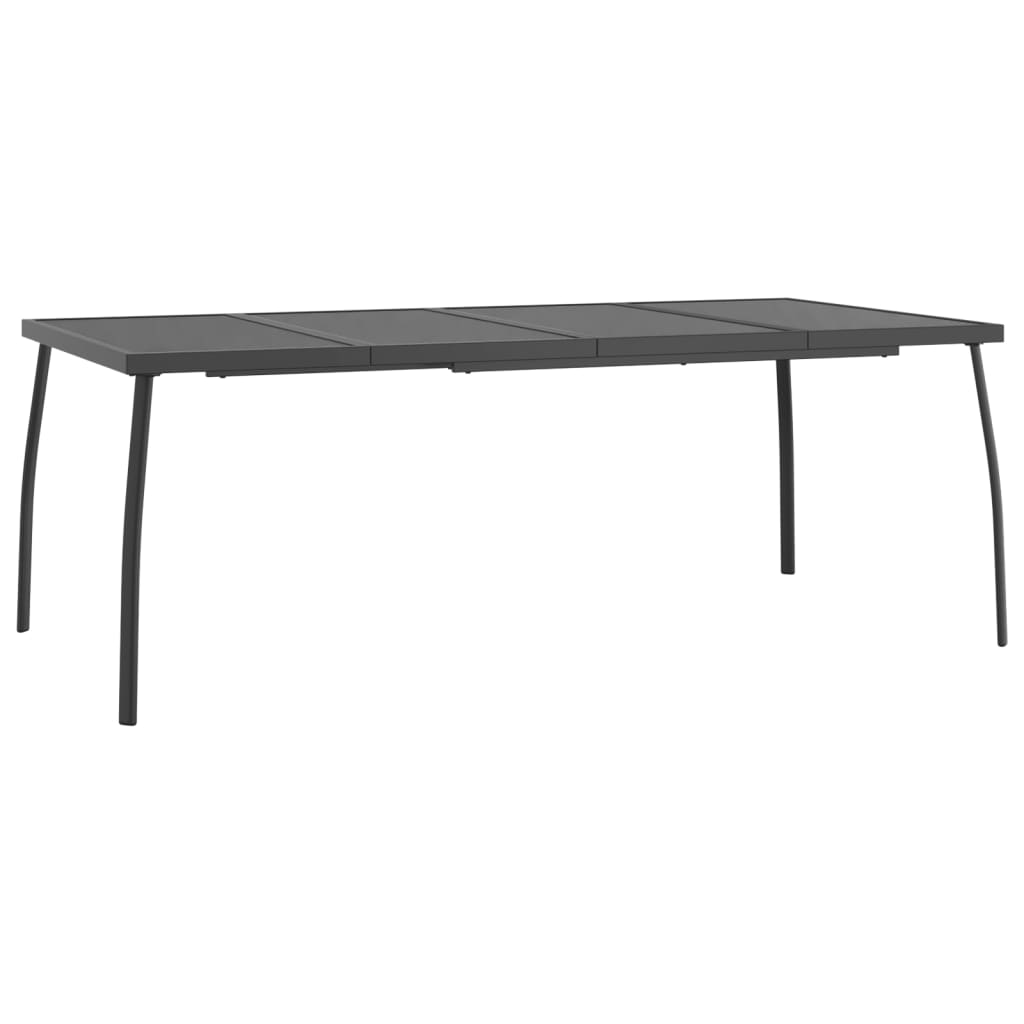 Garden Dining Set | Anthracite | Metal mesh with e-coating finish | Large