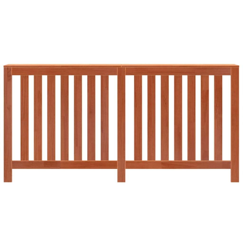 Radiator Cover Wax Brown 169x19x84 cm Solid Wood Pine