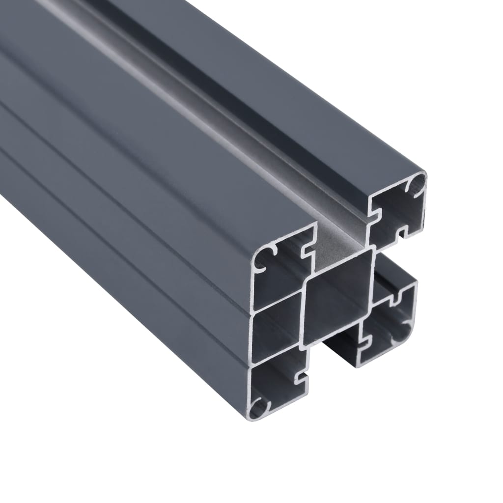 Fence Panel Set Grey 180x186 cm WPC