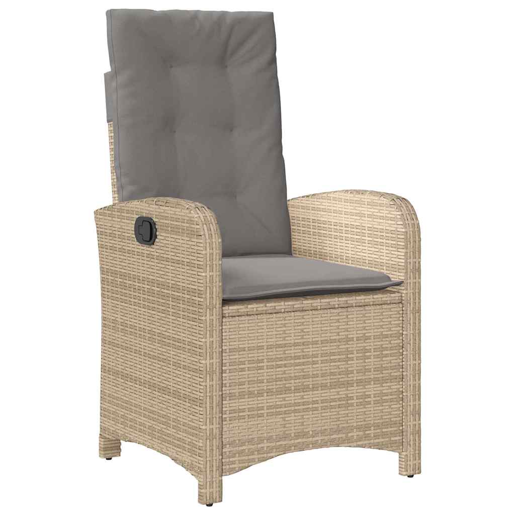 9 Piece Garden Dining Set with Cushions Grey Poly Rattan (US only)