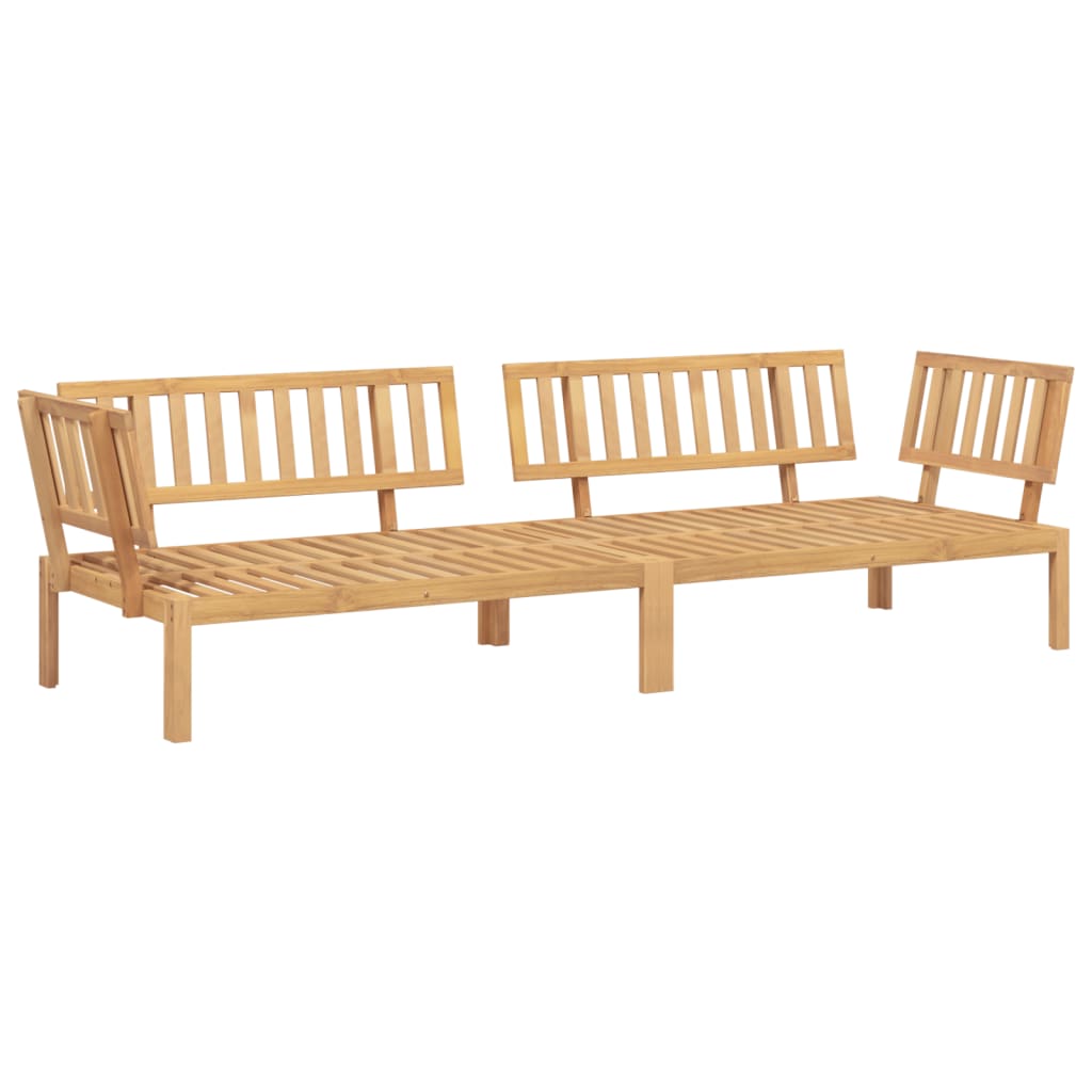 Pallet Corner Sofa | Natural | Solid Acacia wood | 133 x 92 x 69 cm
