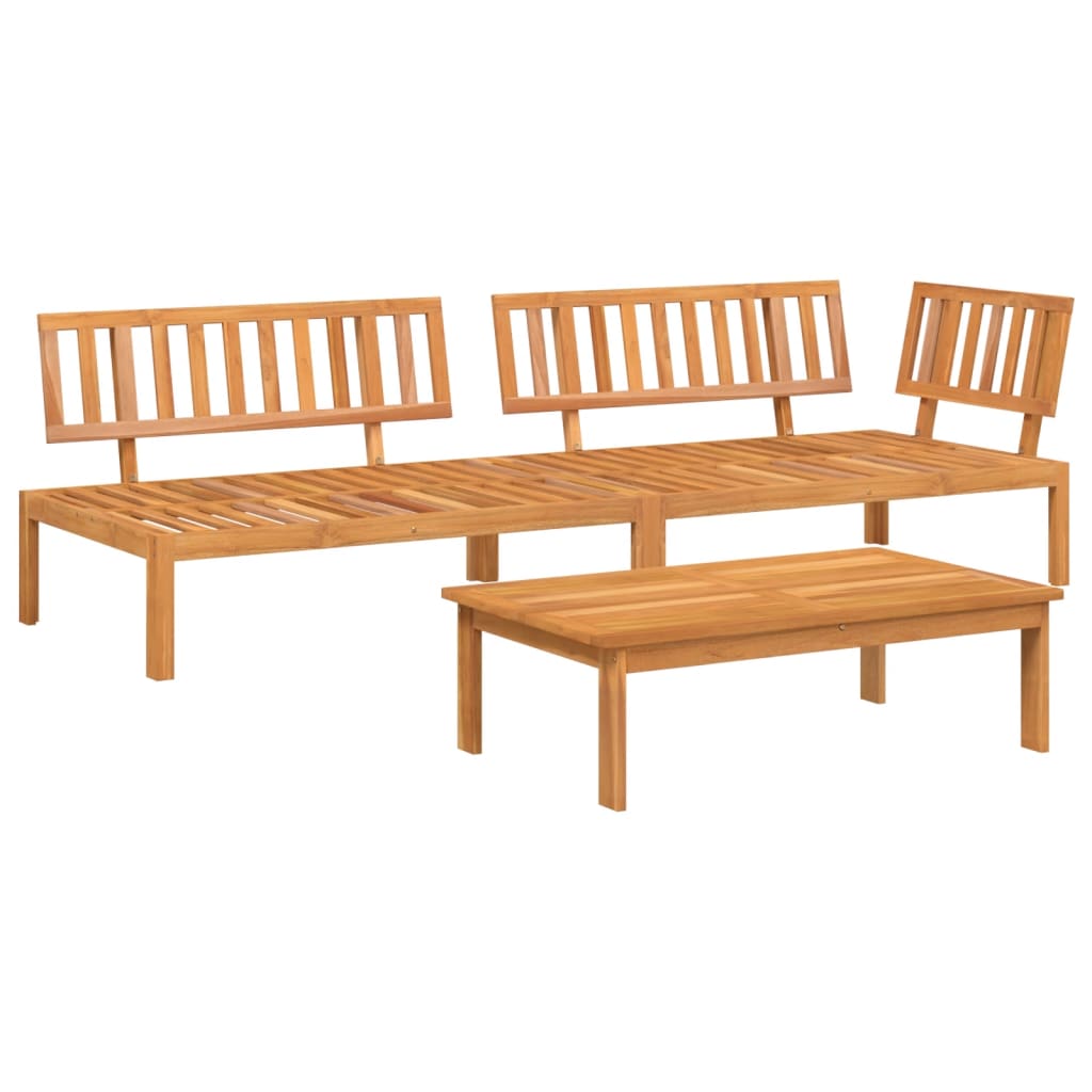 Pallet Sofa Set | Natural Wood | Solid acacia wood with an oil finish