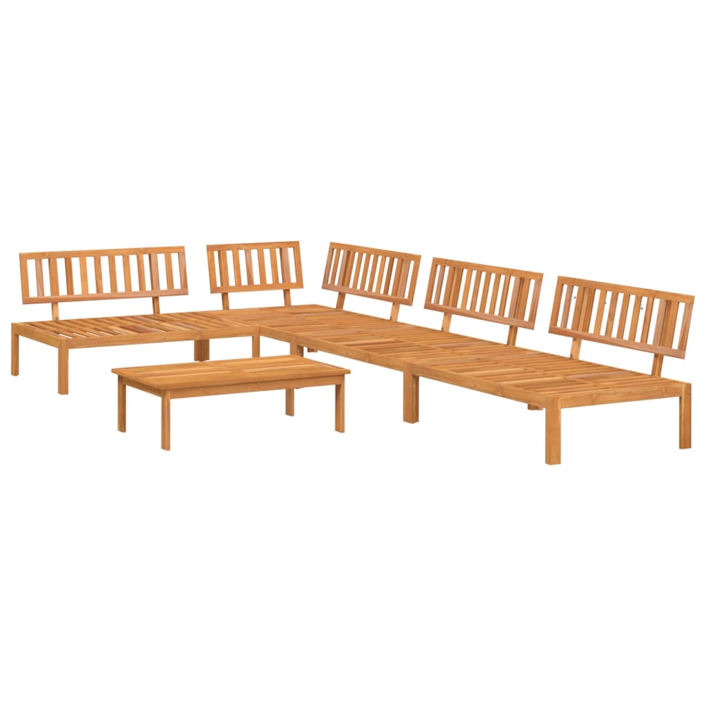 Pallet Sofa Set | Natural wood | Solid Acacia wood | 5-piece set