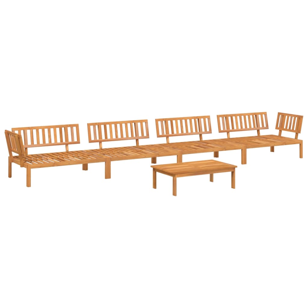 Pallet Sofa Set | Natural wood | Solid acacia wood | Large | Modular