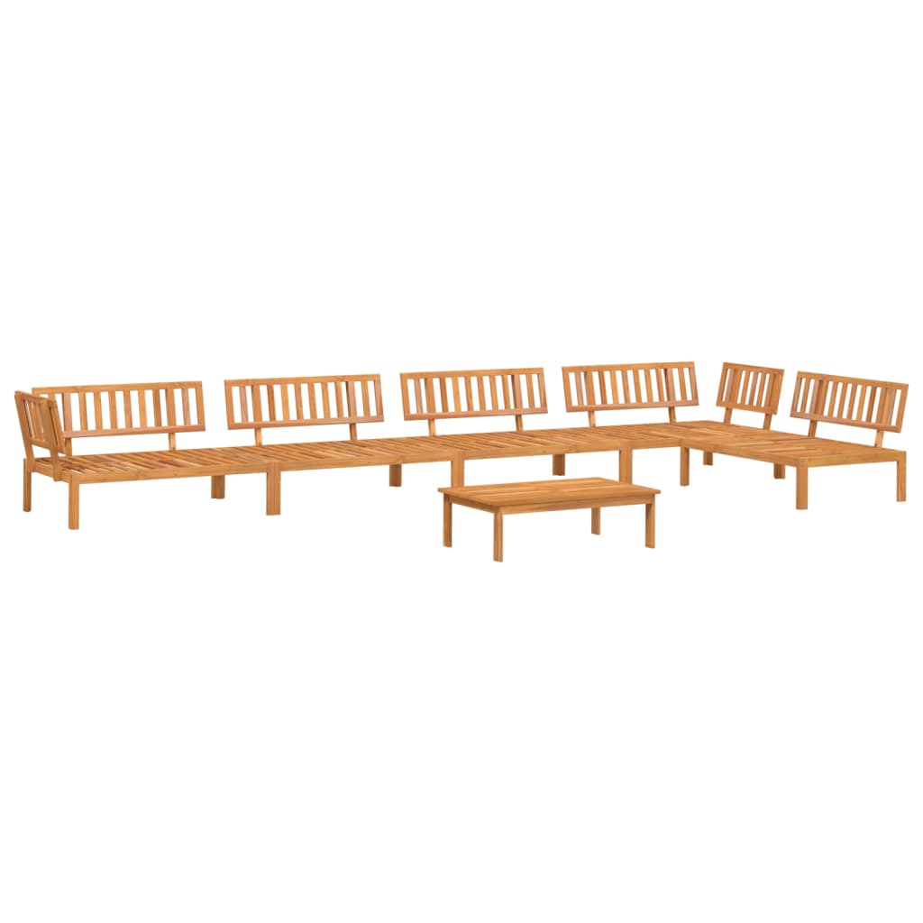 Pallet Sofa Set | Natural Wood | Solid acacia wood | Large | Modular
