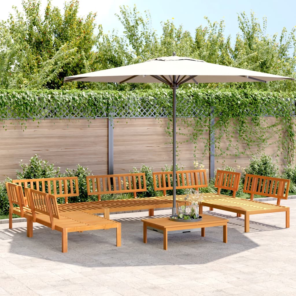 Pallet Sofa Set | Natural Wood | Solid acacia wood | Large | Modular