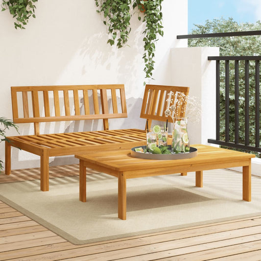 vidaXL Garden Pallet Sofa Set 2 pcs Solid Wood Acacia
