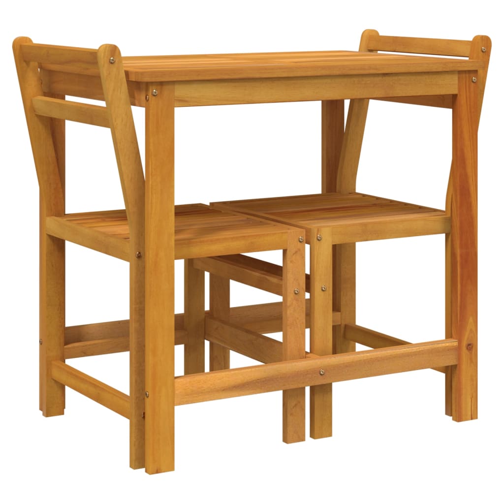 Balcony Set | Natural Acacia Wood | Solid Acacia wood | Compact