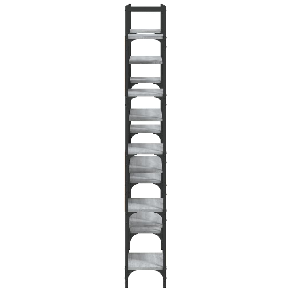 Bookshelf | Grey Sonoma | Engineered wood, powder-coated steel | Tall