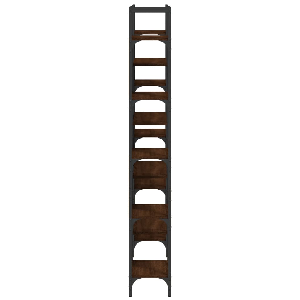 Bookshelf | Brown oak | Engineered wood | Tall | Bookshelf | Rectangular