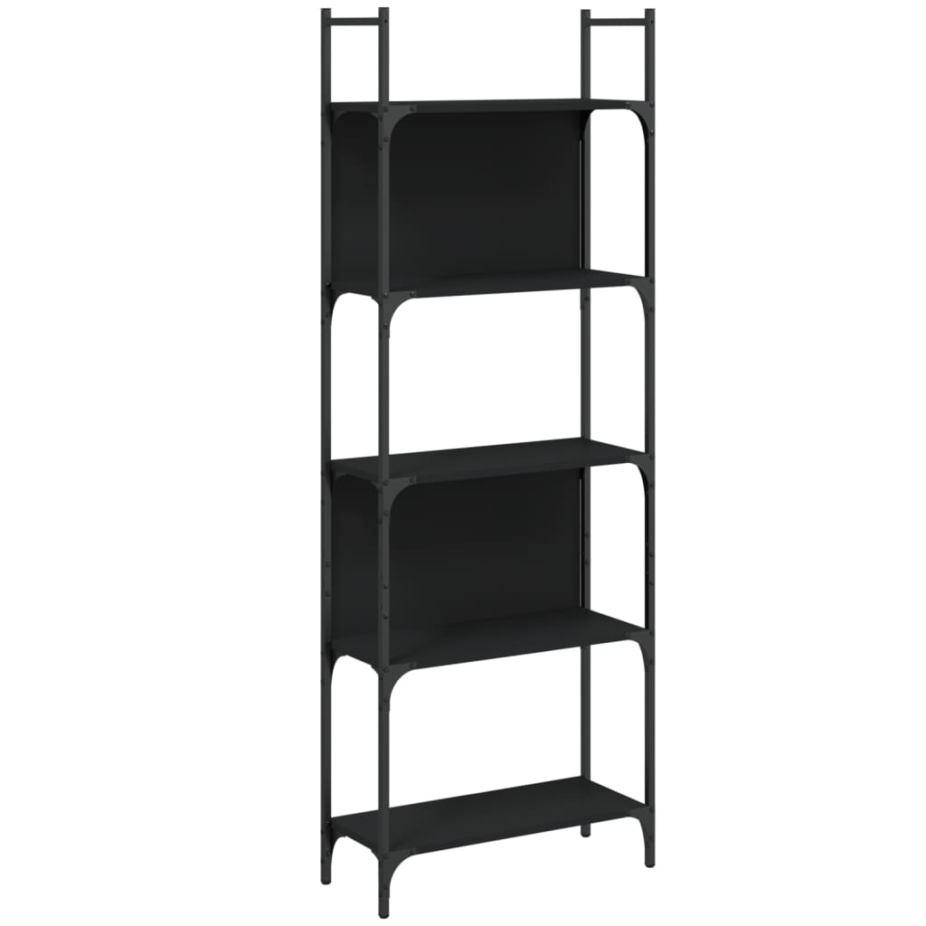 Bookshelf | Black | Engineered wood | Tall | Bookshelf | Rectangular