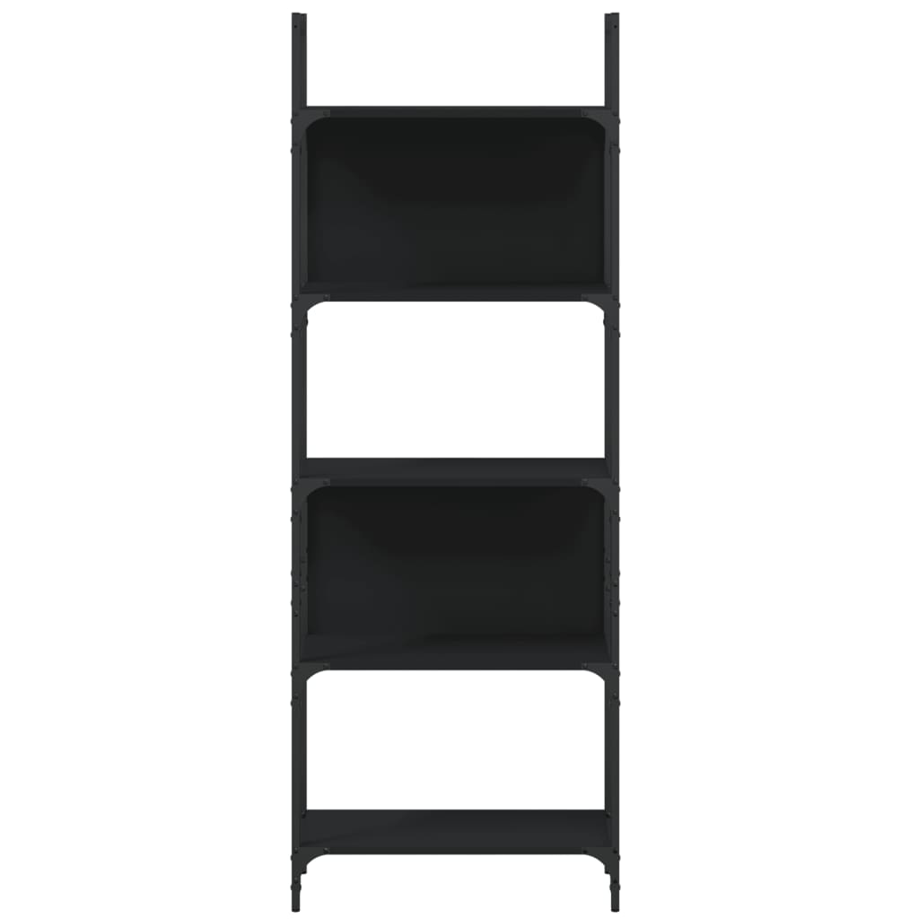 Bookshelf | Black | Engineered wood | Tall | Bookshelf | Rectangular