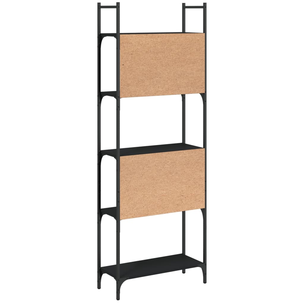 Bookshelf | Black | Engineered wood | Tall | Bookshelf | Rectangular