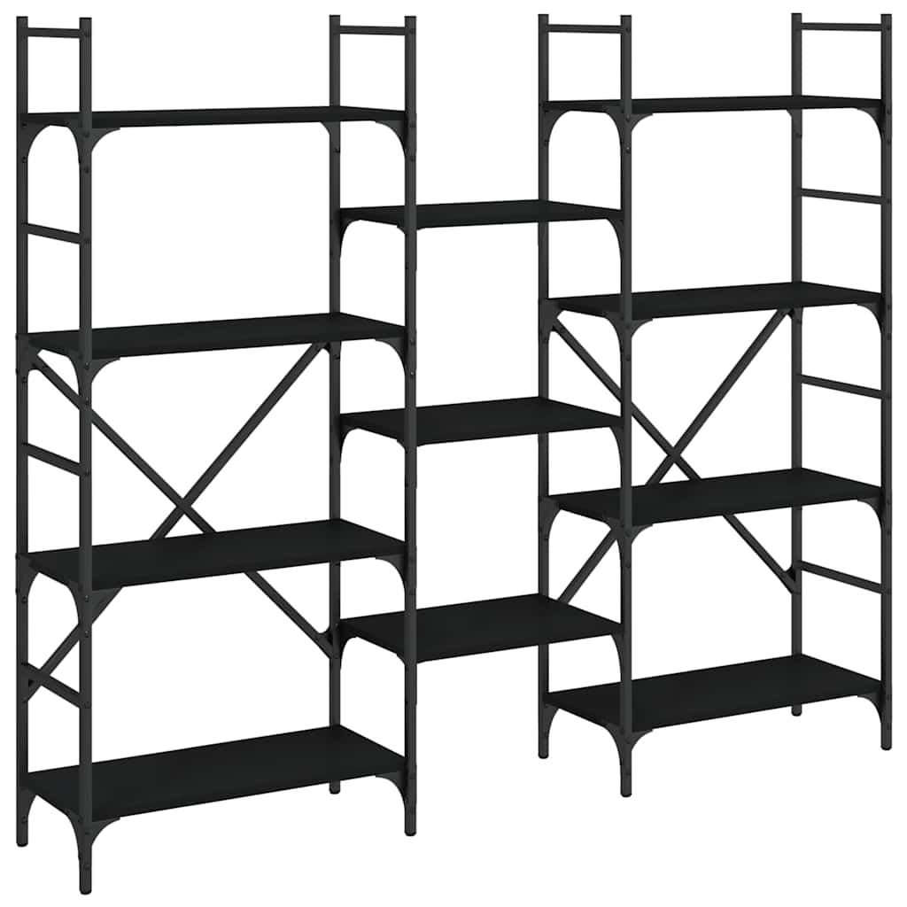 Bookshelf | Black | Engineered Wood | Tall | Bookshelf | Rectangular