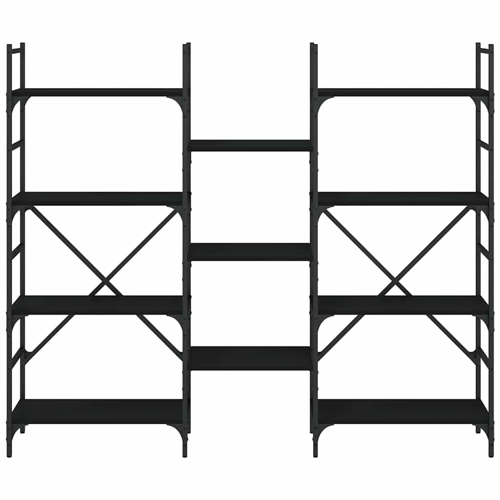 Bookshelf | Black | Engineered Wood | Tall | Bookshelf | Rectangular