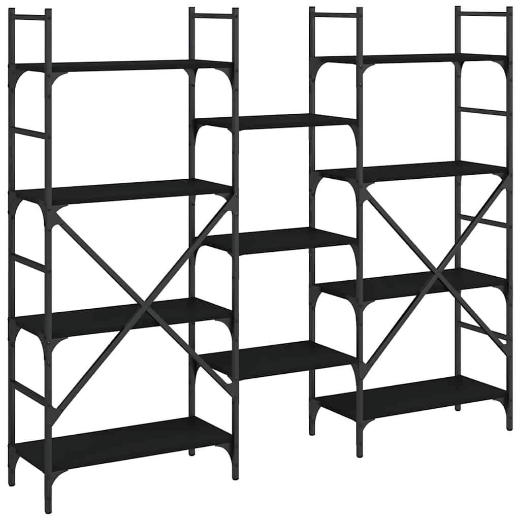 Bookshelf | Black | Engineered Wood | Tall | Bookshelf | Rectangular