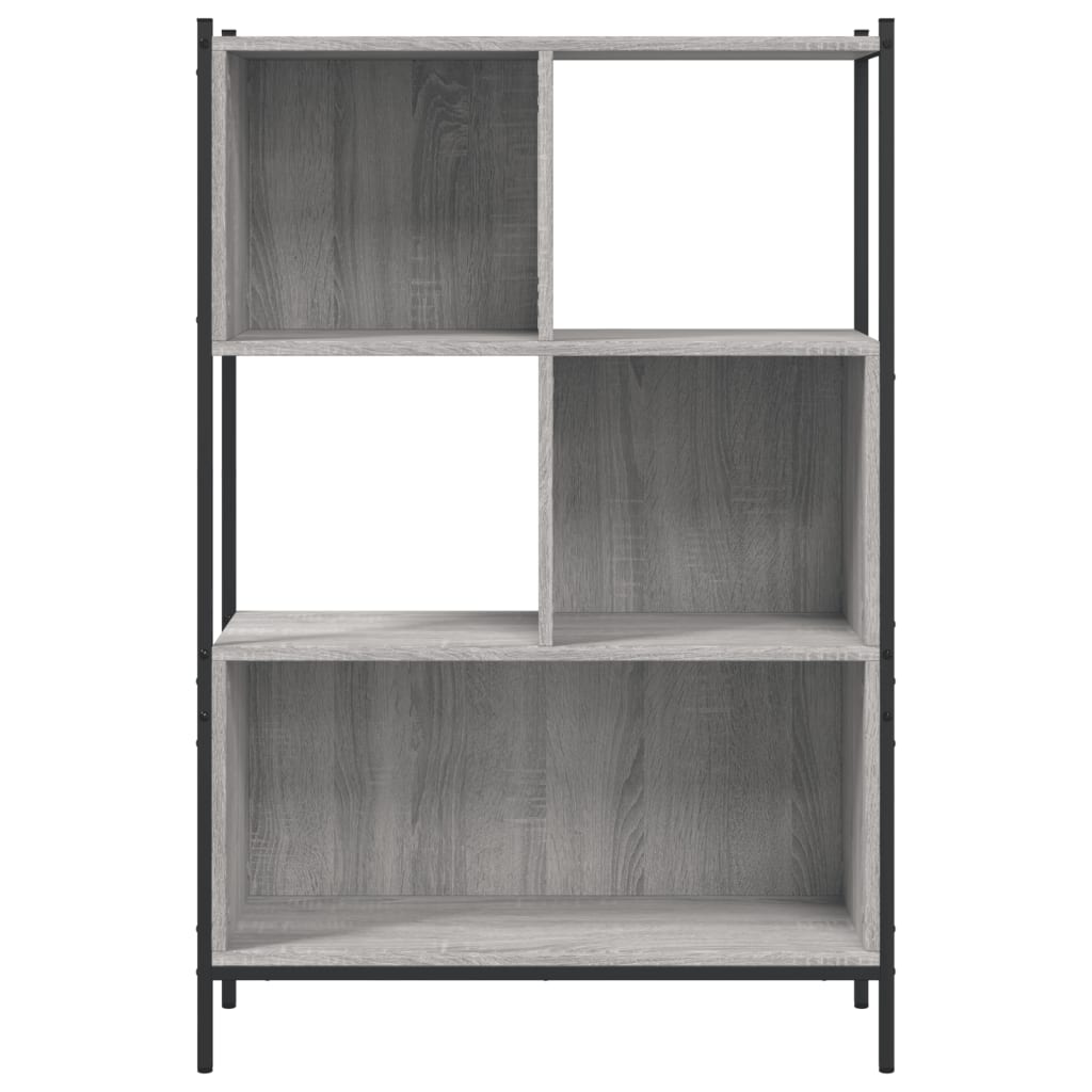 vidaXL Bookcase Grey Sonoma 72x28x109 cm Engineered Wood