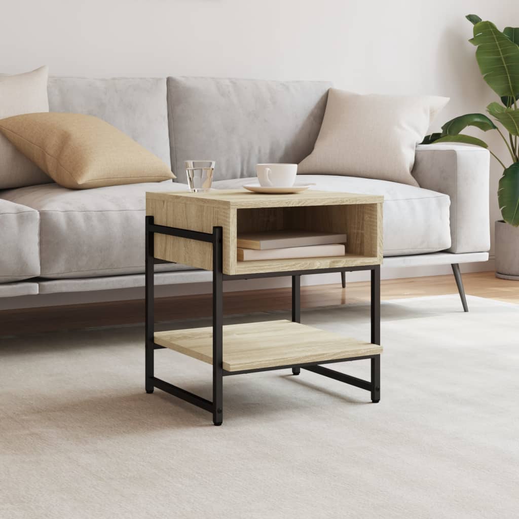 vidaXL Coffee Table Sonoma Oak 40x40x45 cm Engineered Wood