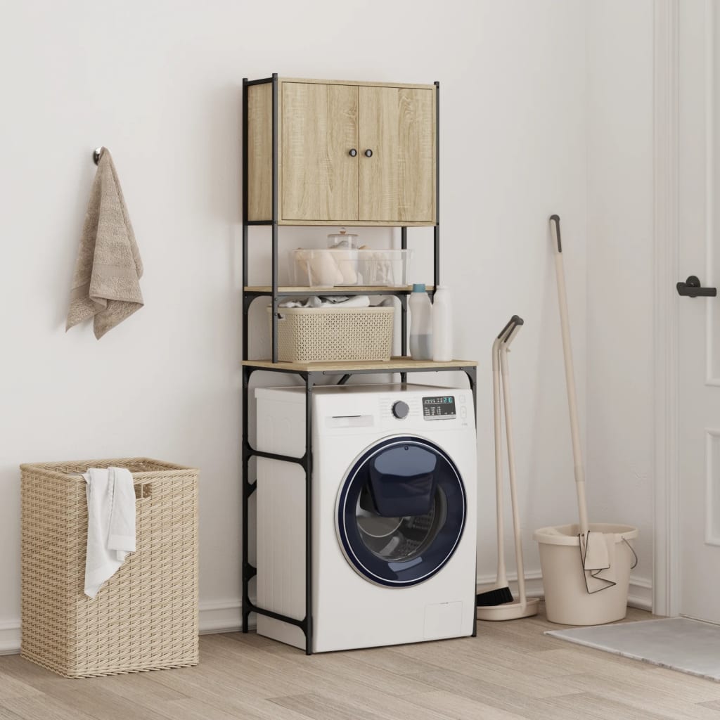 Washing Machine Cabinet Sonoma Oak 68x48,5x194 cm