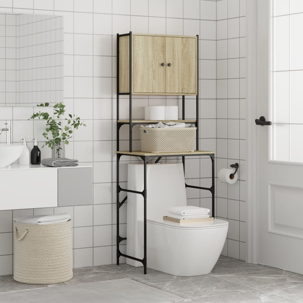 Washing Machine Cabinet Sonoma Oak 68x48,5x194 cm