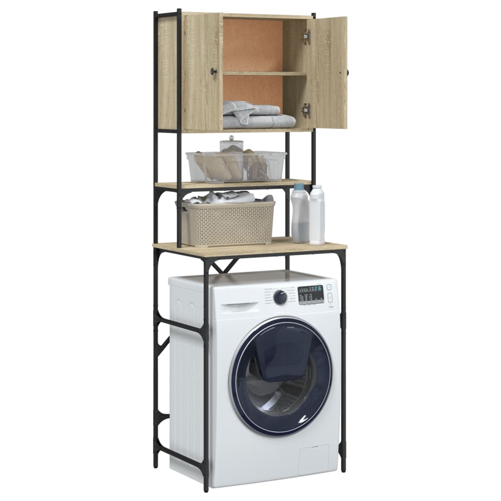 vidaXL Washing Machine Cabinet Sonoma Oak 68x48.5x194 cm