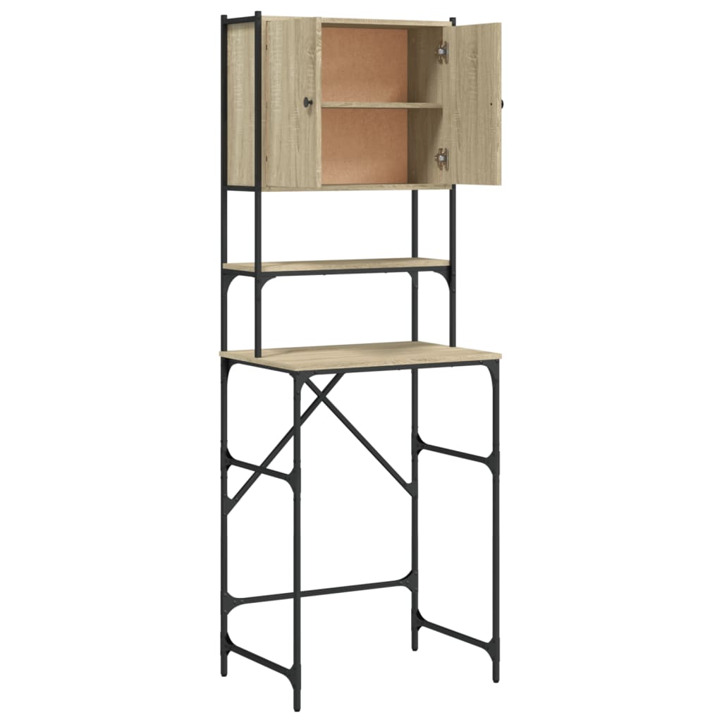 Washing Machine Cabinet Sonoma Oak 68x48,5x194 cm