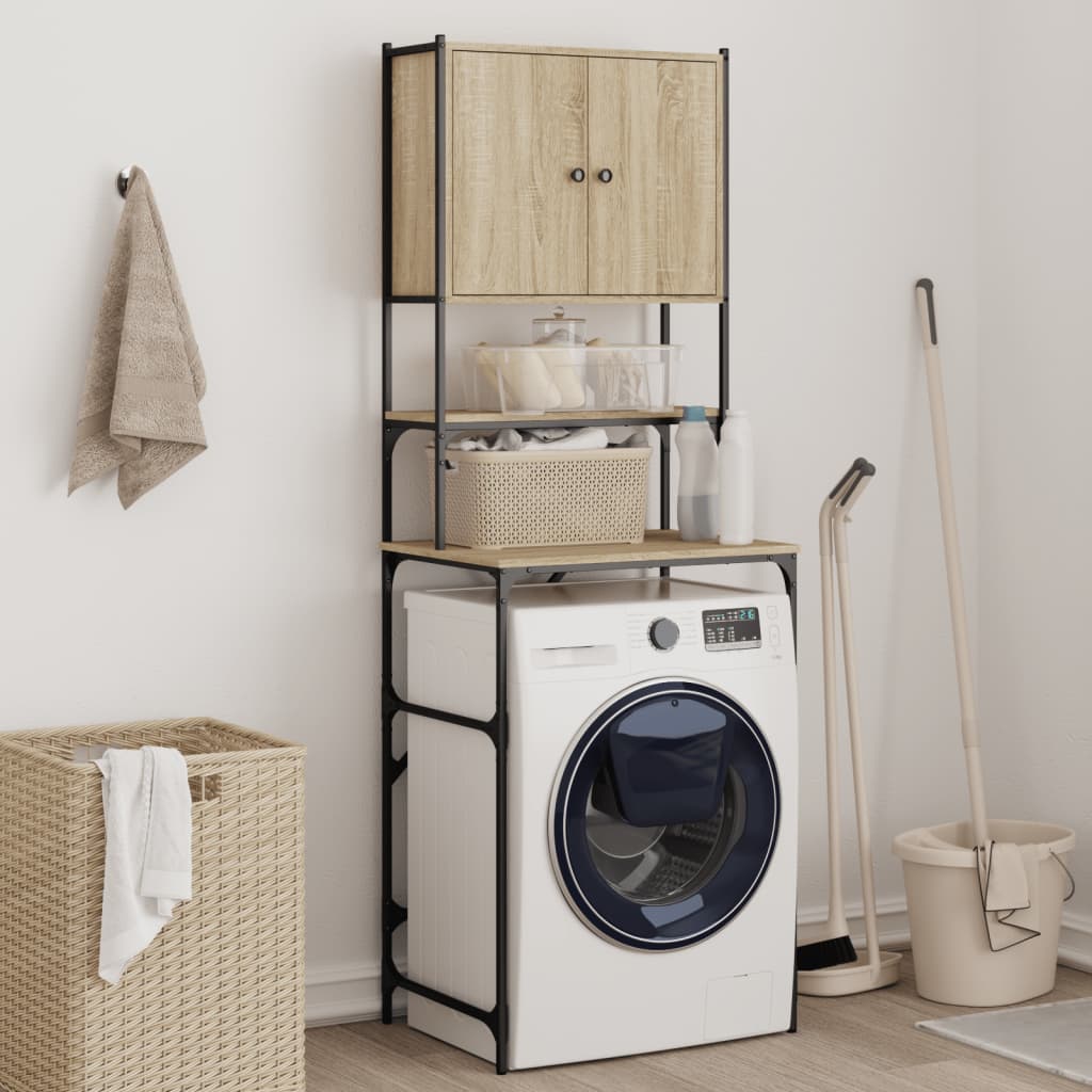 Washing Machine Cabinet Sonoma Oak 68x48,5x194 cm