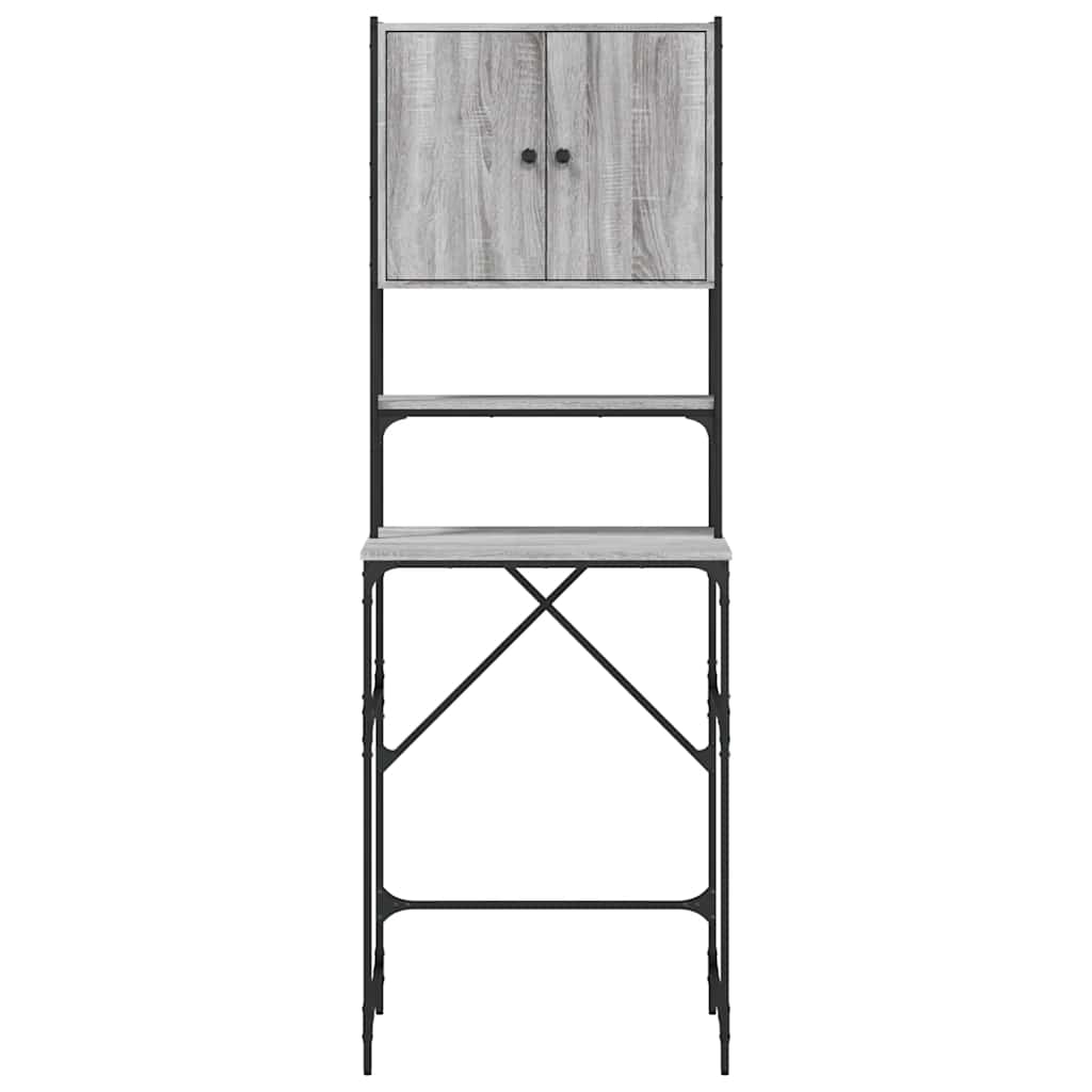 Washing Machine Cabinet Grey Sonoma 68x48,5x194 cm