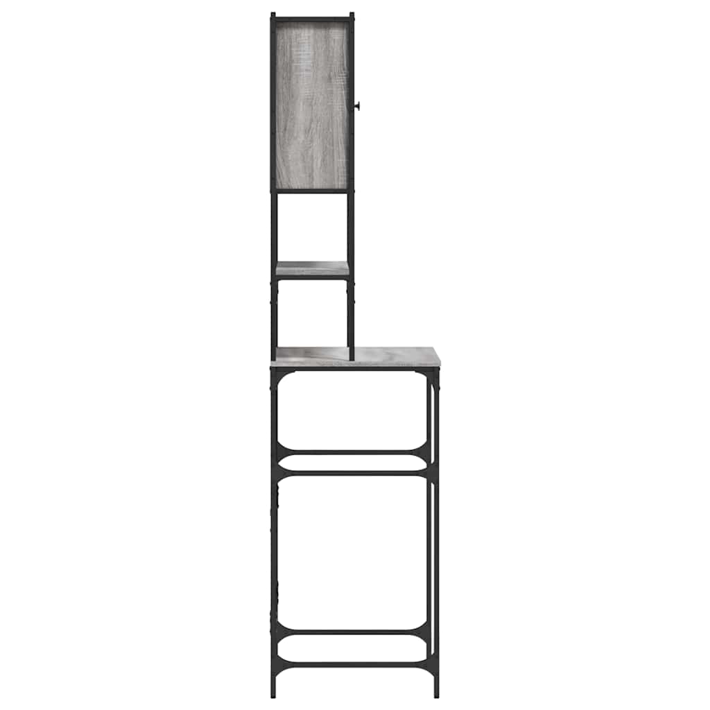 Washing Machine Cabinet Grey Sonoma 68x48,5x194 cm