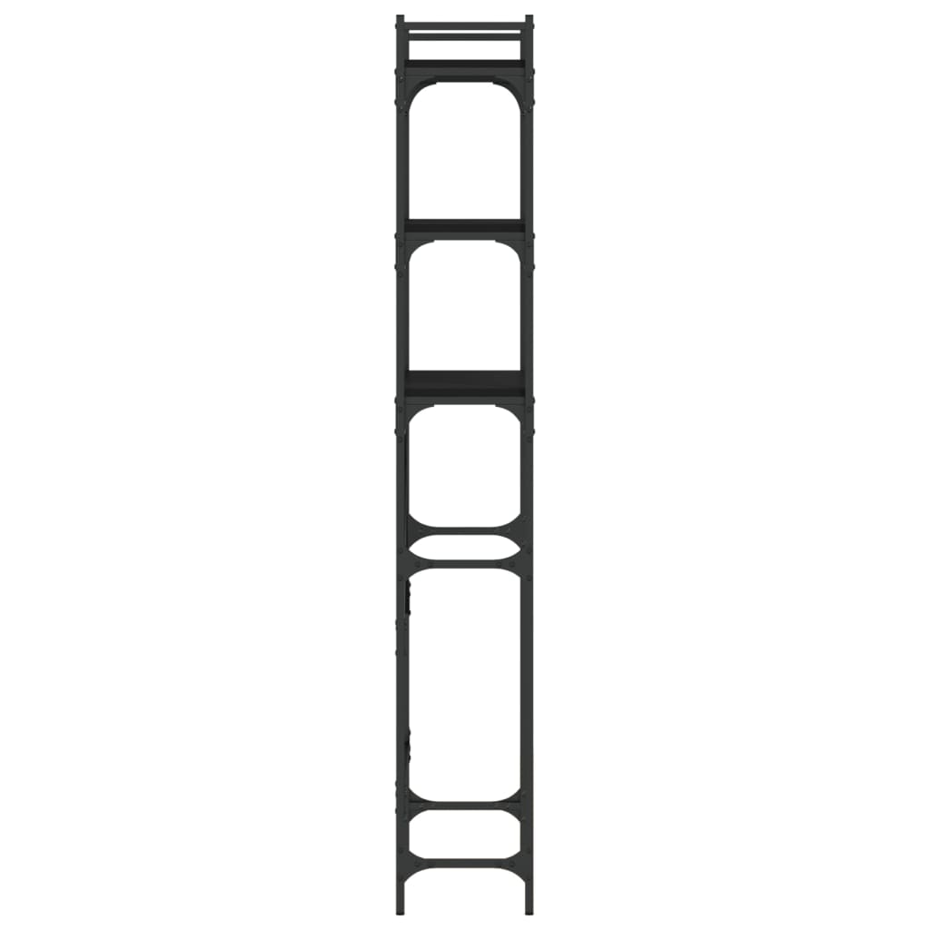 vidaXL Washing Machine Shelf Black 67x25x163 cm Engineered Wood