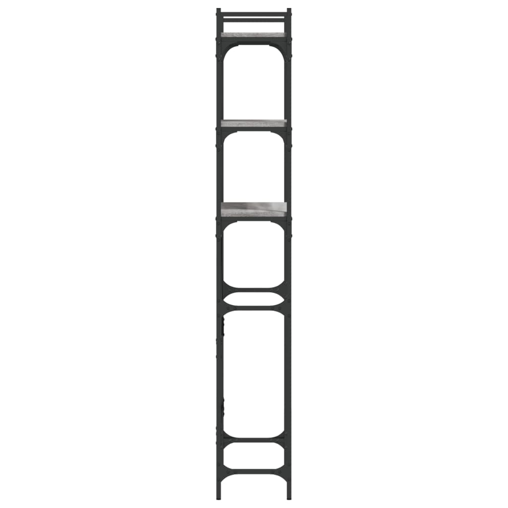 vidaXL Washing Machine Shelf Grey Sonoma 67x25x163 cm Engineered Wood