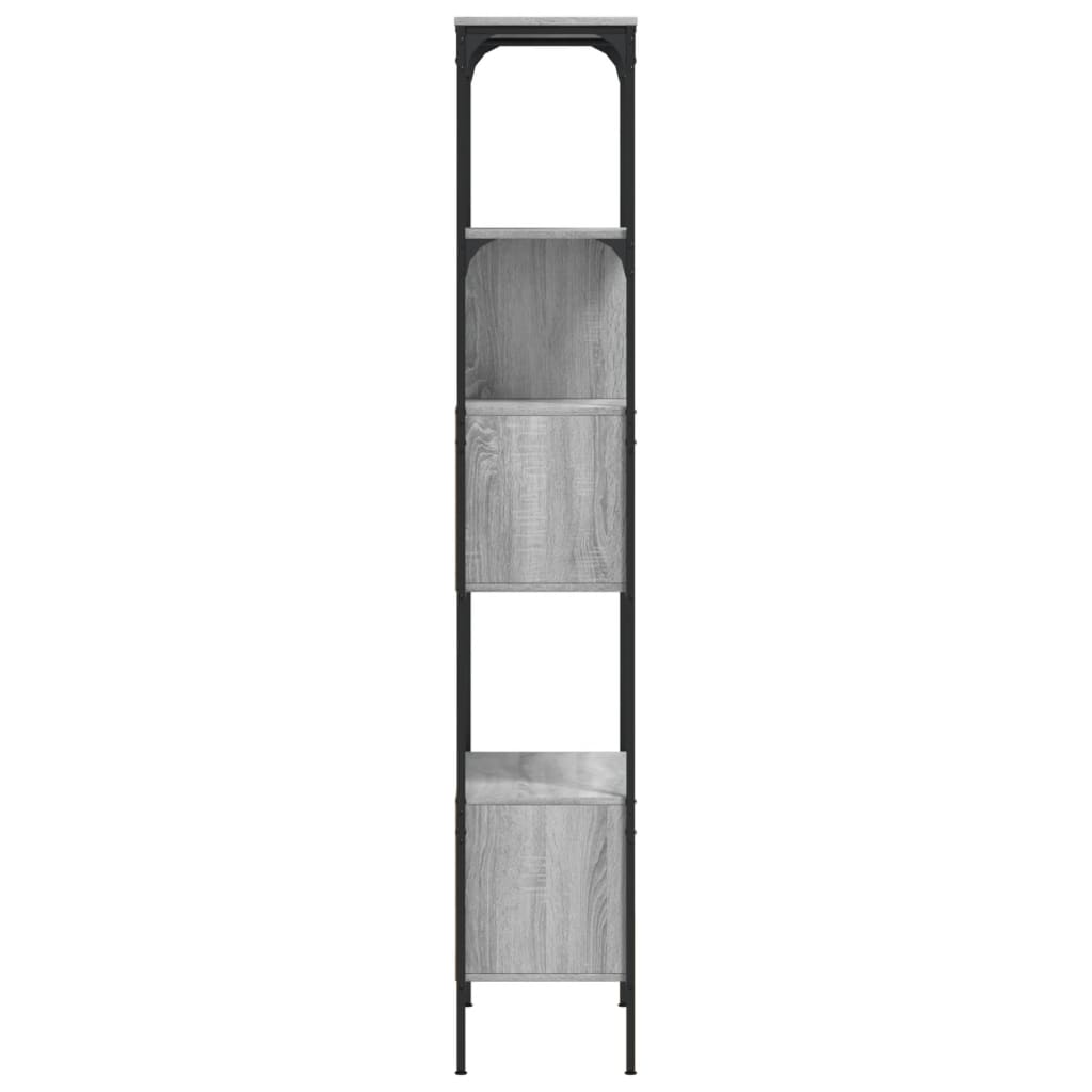 Bookcase 5-Tier Grey Sonoma 76x33x188,5 cm Engineered Wood