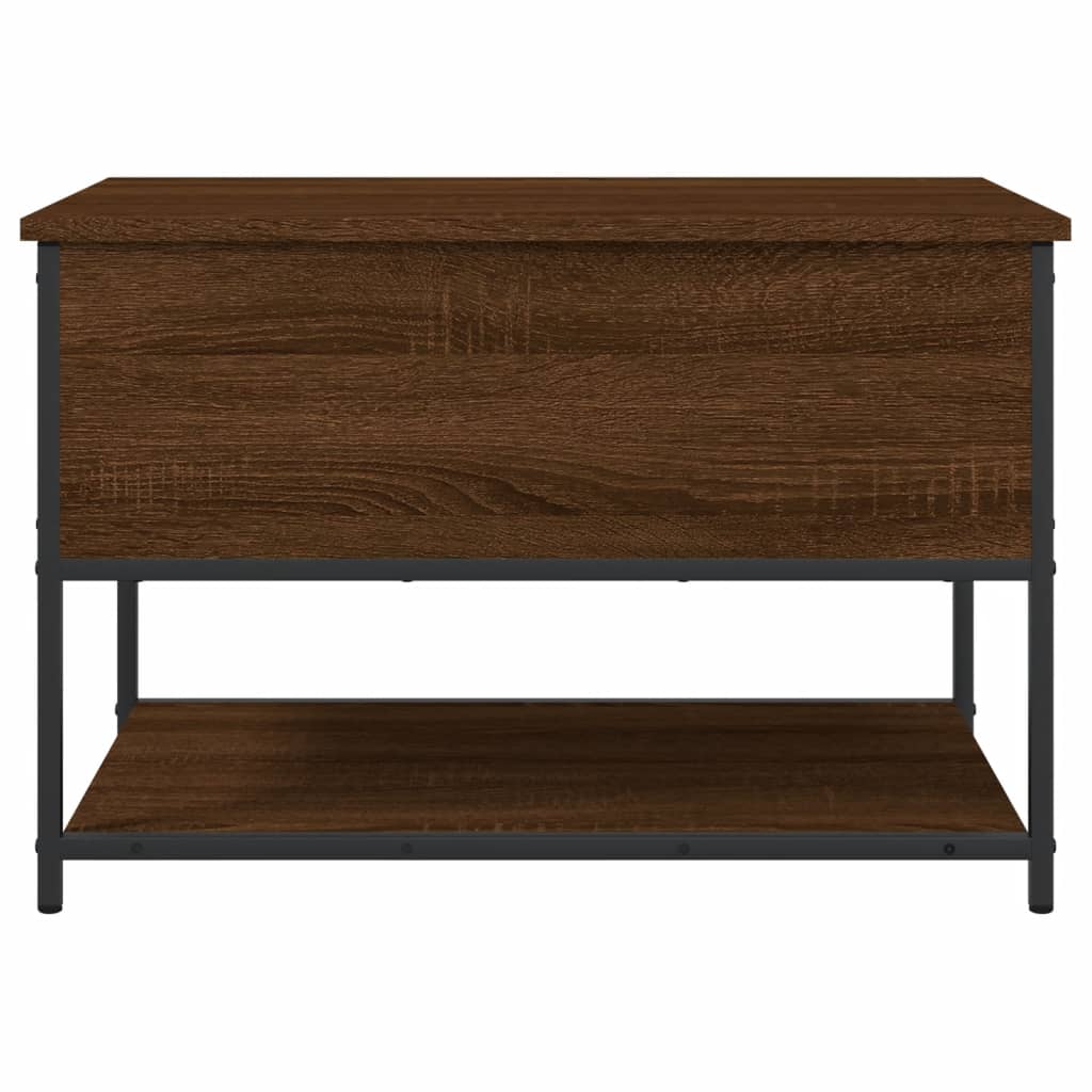 vidaXL Storage Bench Brown Oak 70x42.5x47 cm Engineered Wood