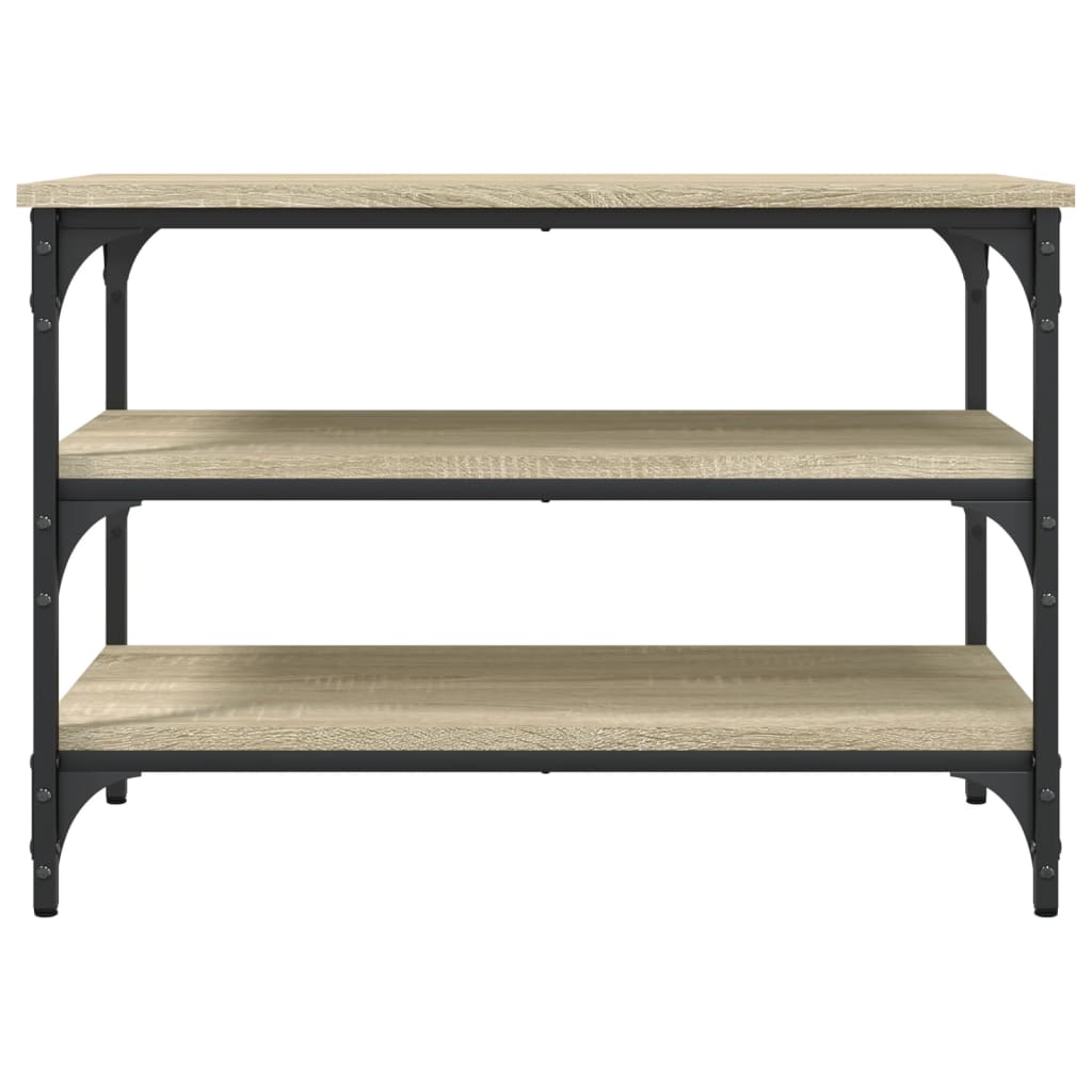 vidaXL Shoe Bench Sonoma Oak 70x38.5x49 cm Engineered Wood