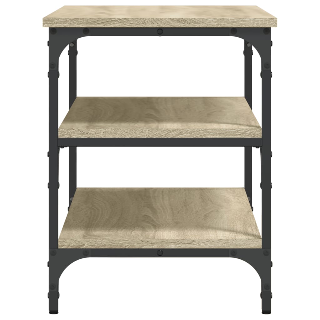 vidaXL Shoe Bench Sonoma Oak 70x38.5x49 cm Engineered Wood