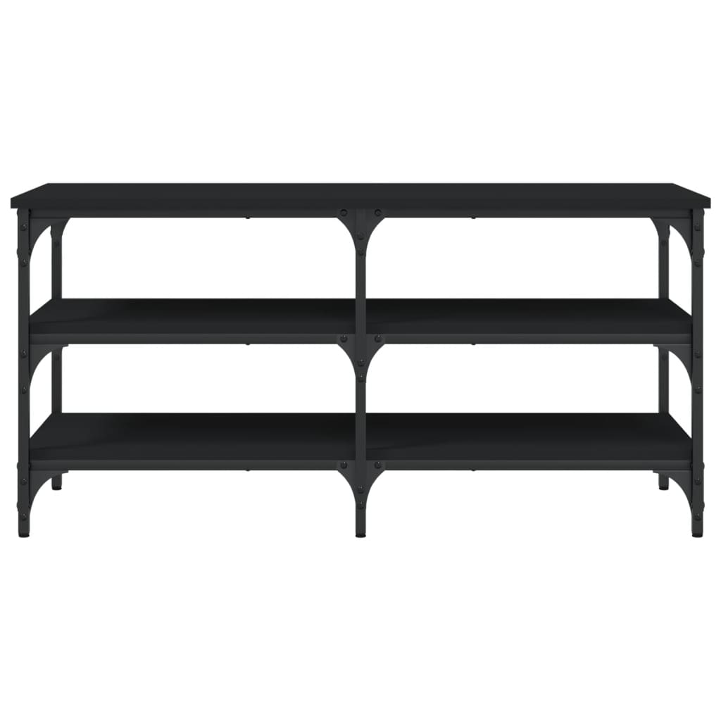 vidaXL Shoe Bench Black 100x38.5x49 cm Engineered Wood