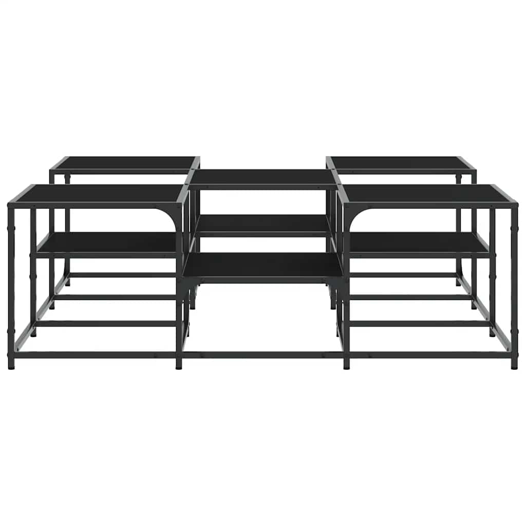 Coffee Table Black 121x121x40 cm Engineered Wood