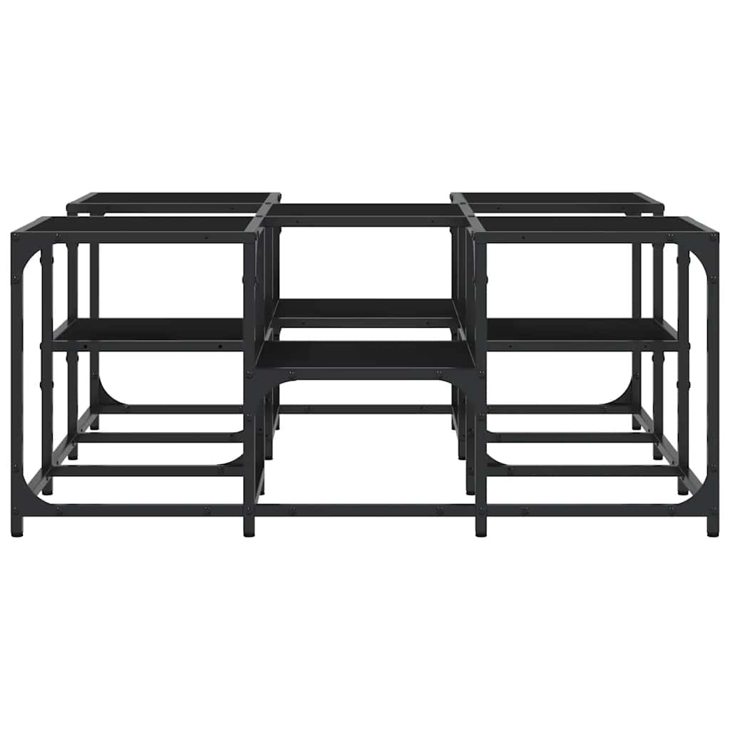 Coffee Table Black 91x91x40 cm Engineered Wood