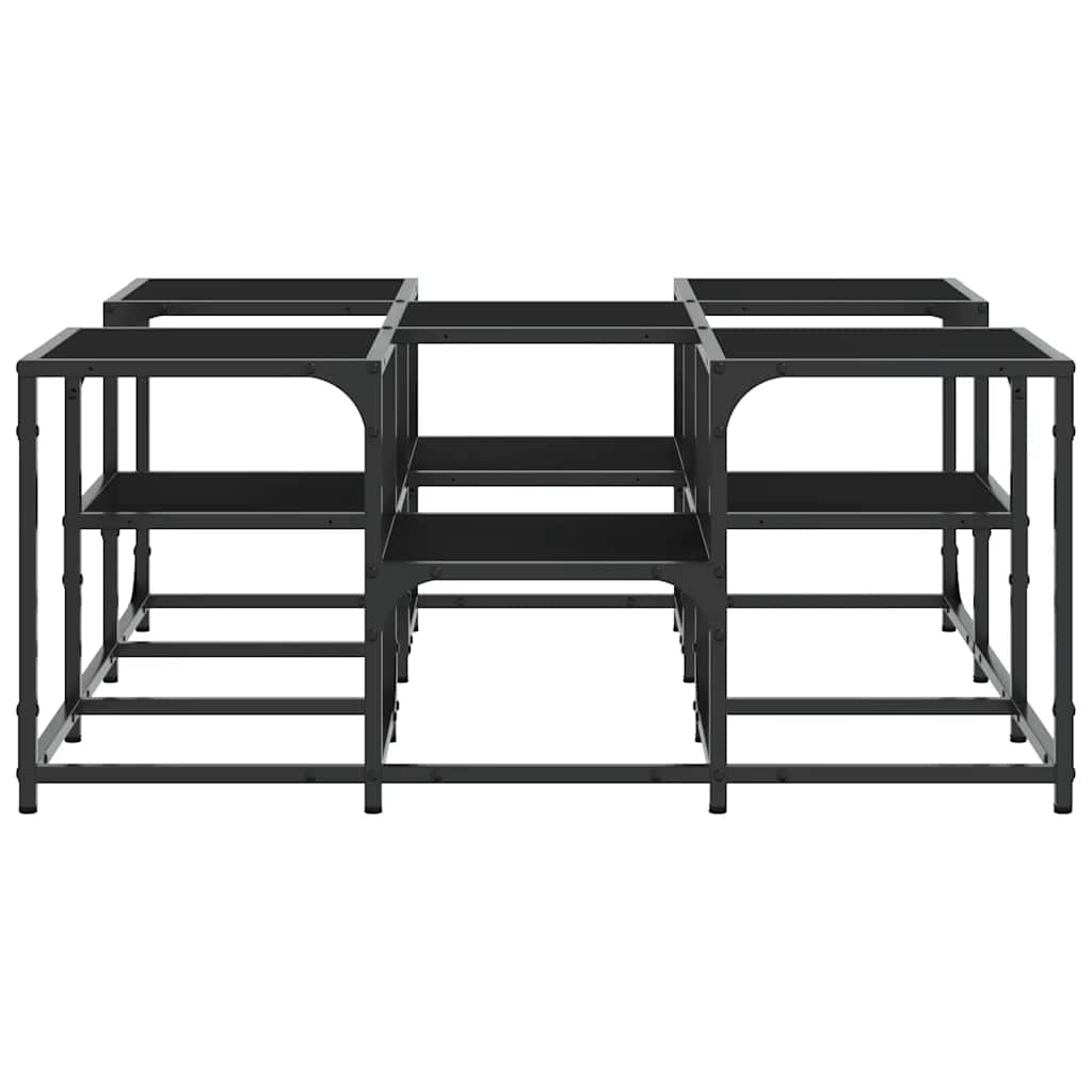 Coffee Table Black 91x91x40 cm Engineered Wood
