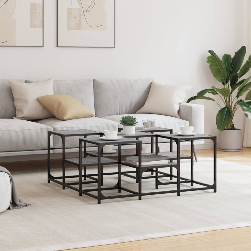 Coffee Table Grey Sonoma 91x91x40 cm Engineered Wood