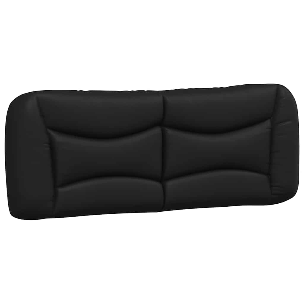 Bed Frame without Mattress "Hvar" Black 135x190 cm Double Faux Leather