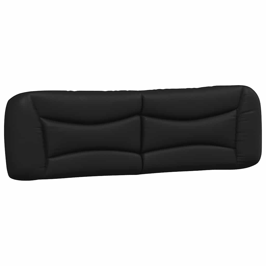 Bed Frame without Mattress "Hvar" Black and White 180x200 cm Super King Faux Leather