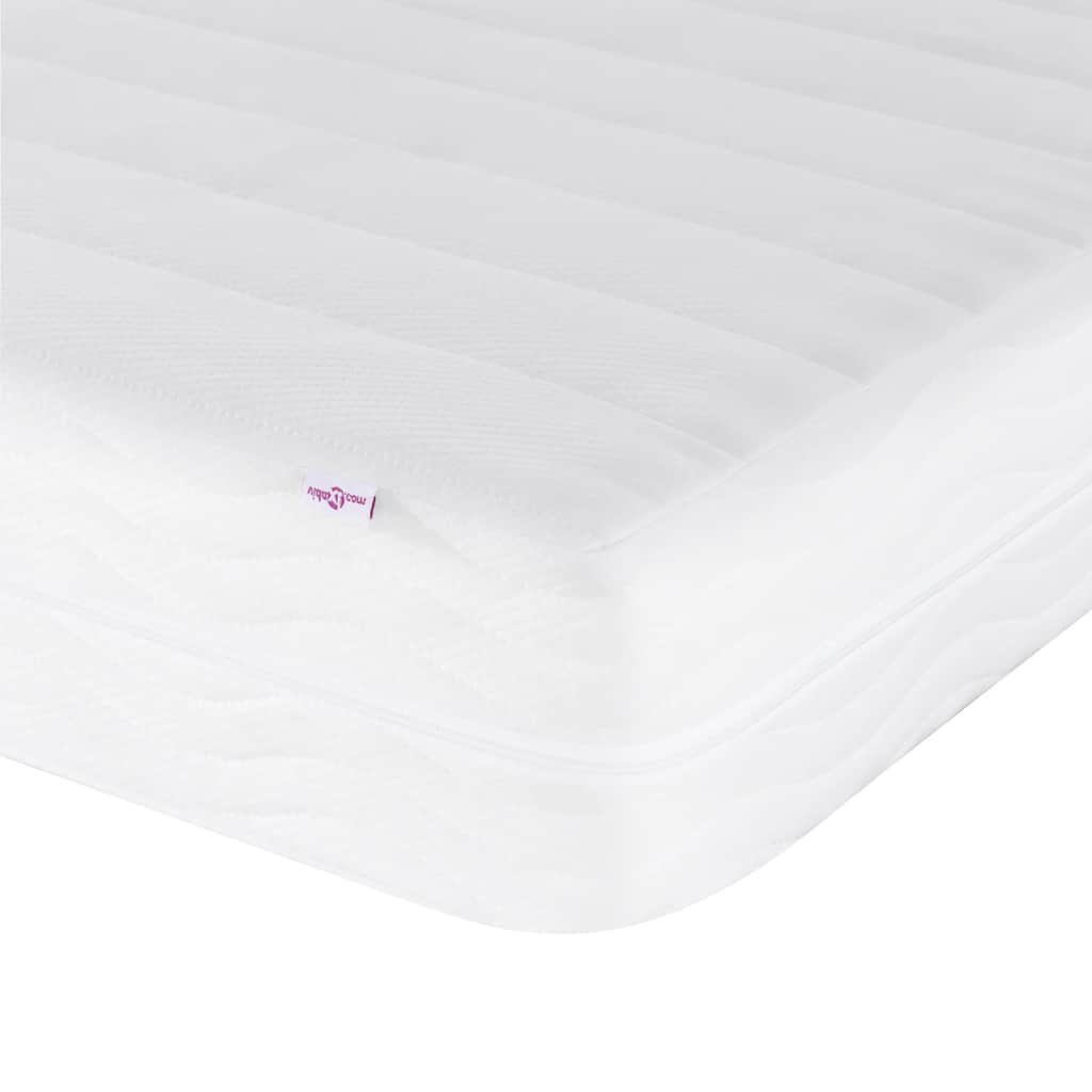 Bed with Mattress "Dover" Black Single Fabric