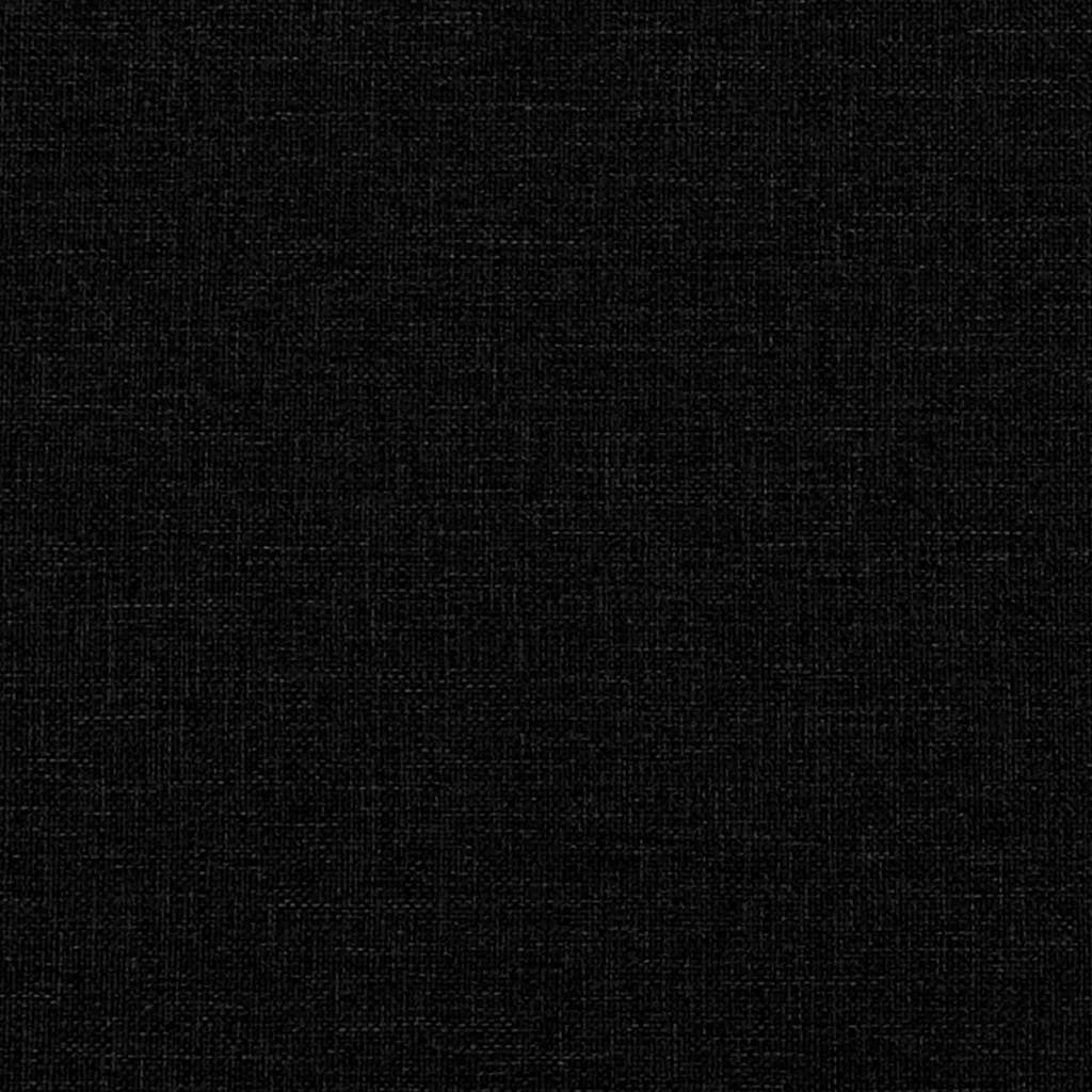 Bed with Mattress "Dover" Black Single Fabric