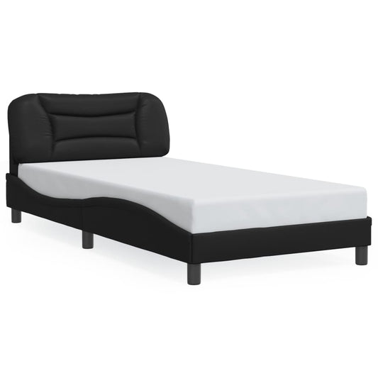 vidaXL Bed Frame with LED without Mattress Black 100x200 cm