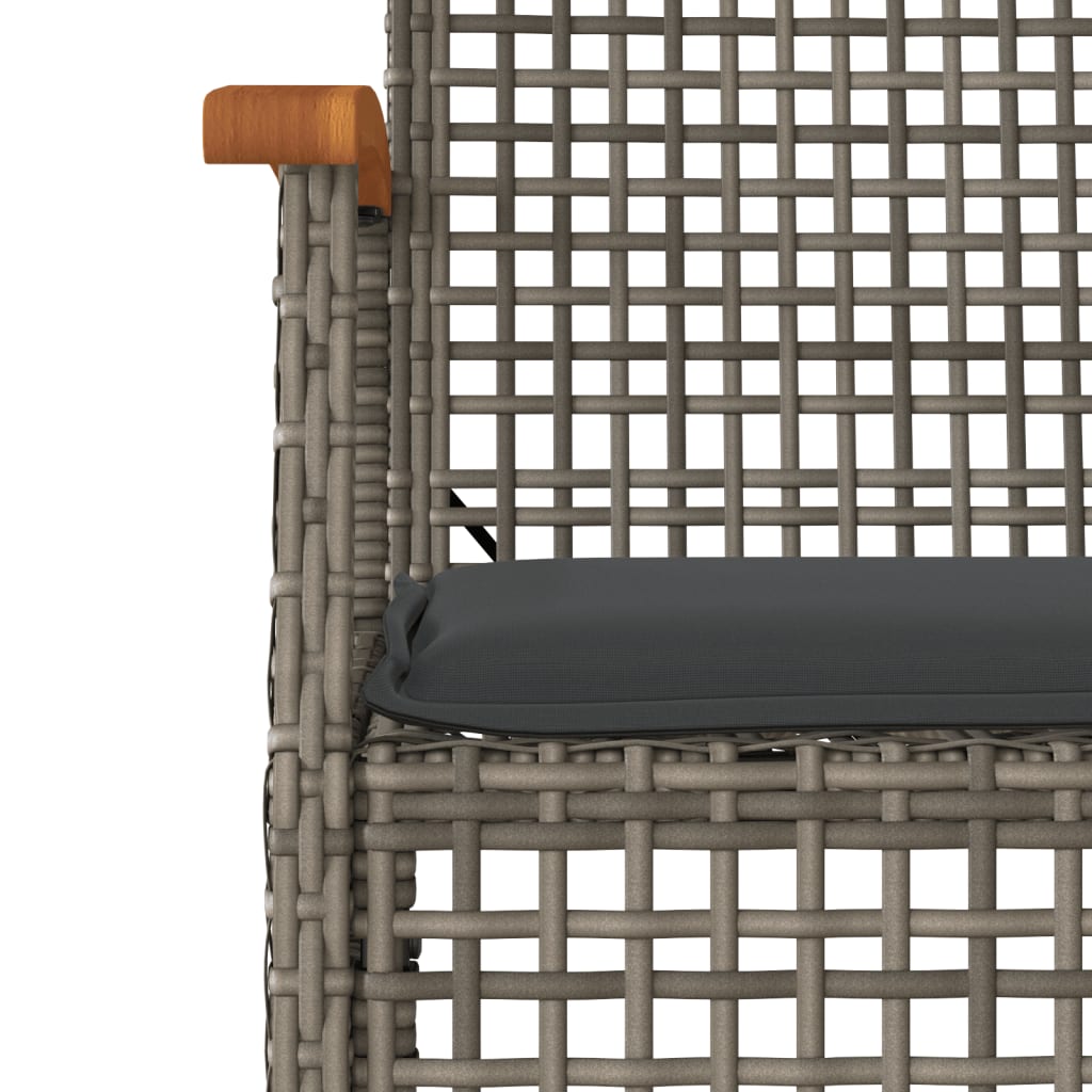 Garden Dining Set | Grey | PE rattan | Medium | Durable