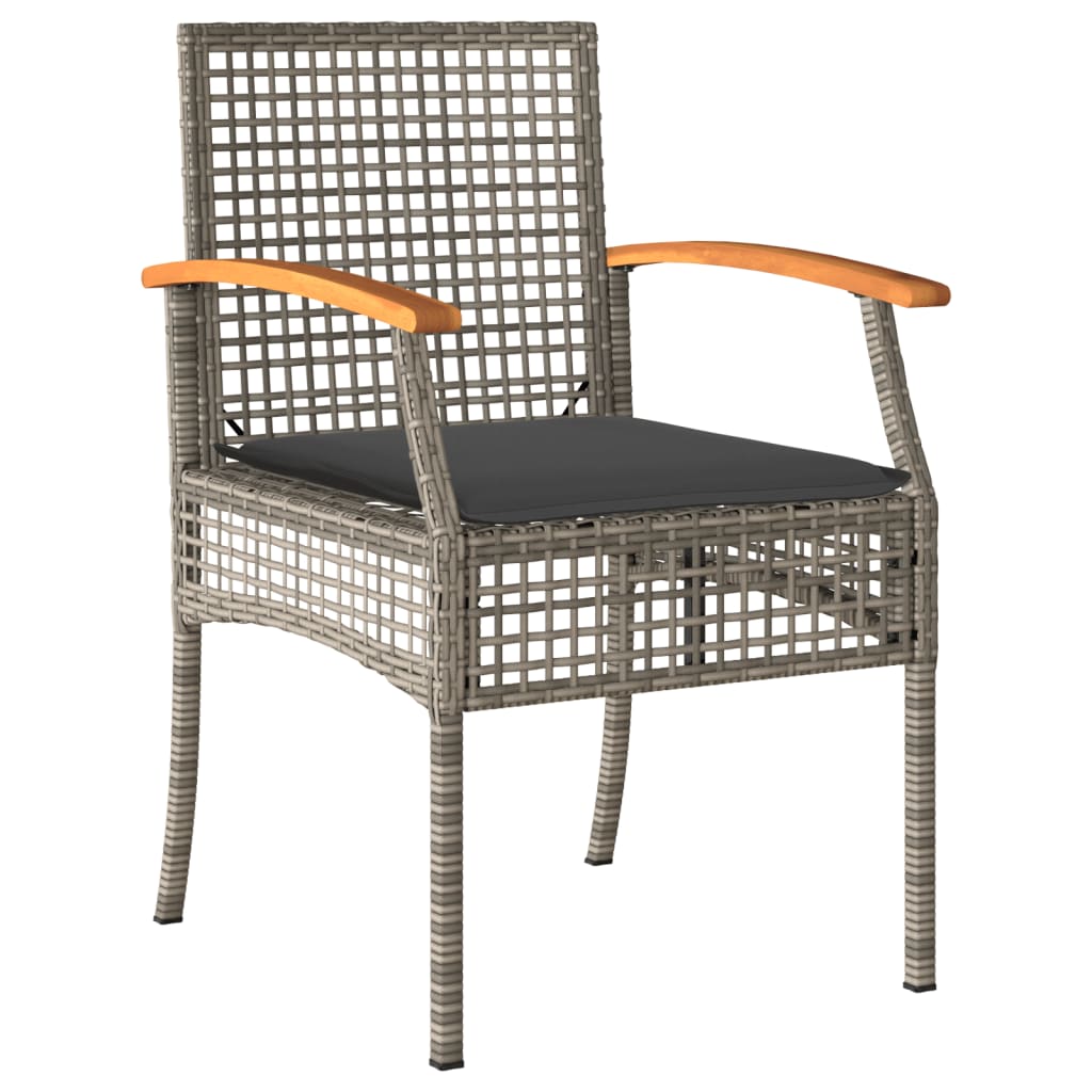 Garden Dining Set | Grey | PE rattan | Medium | Durable