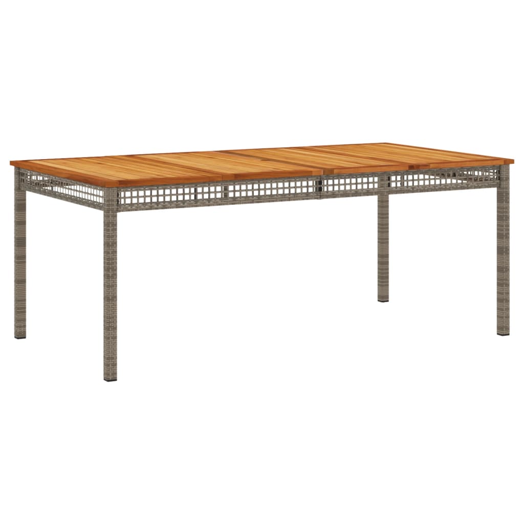 Garden Dining Set | Grey | PE Rattan | Large | UV-resistant materials