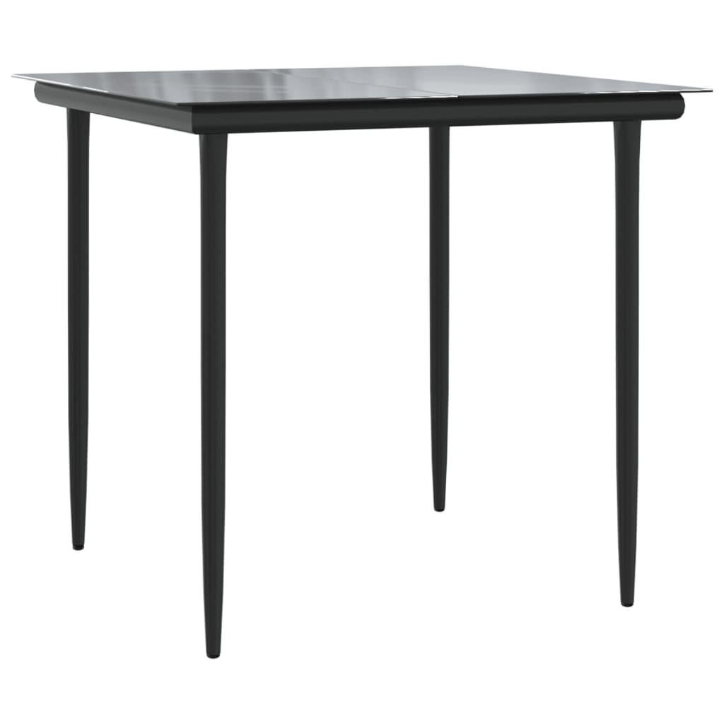 Garden Dining Set | Black, Cream White
